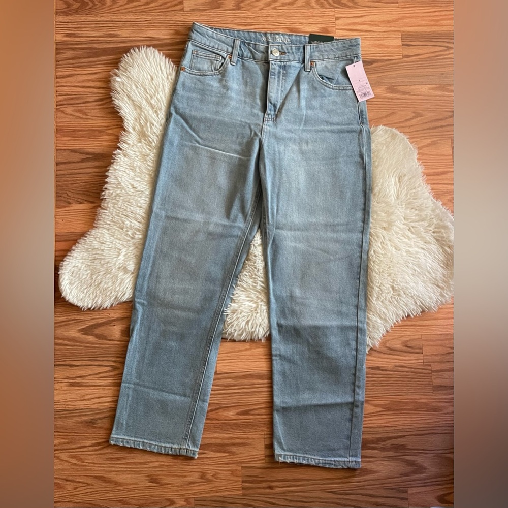 Wild Fable Light Wash High Rise Straight Ankle Jeans NWT Size 8